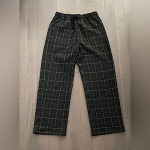 Dark Brown & Black Pattern Pants